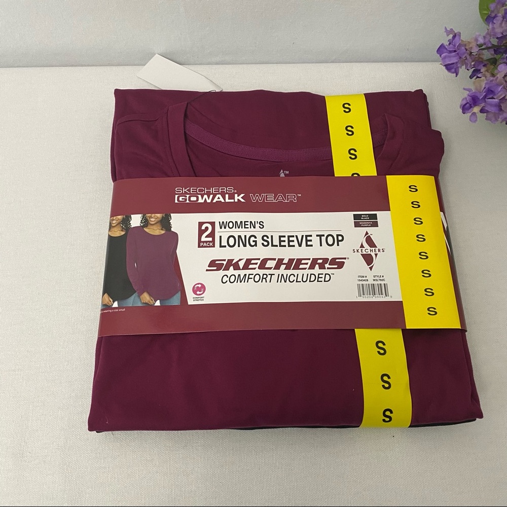Skechers Women’s 2-Pack Active Long Sleeve Tee, NWT - Picture 8 of 9